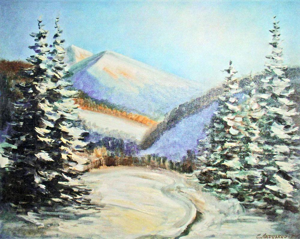 «Смереки. 2007». Полотно, олія